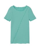 TSHIRT AZZURRA CON ROUGE